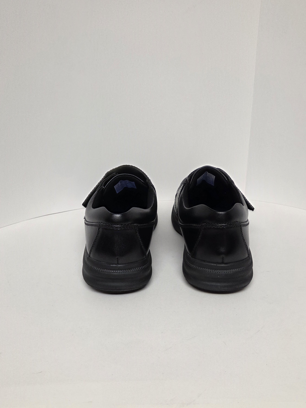 Hush Puppies Gil Black Leather Comfort Shoes Men’s 9 Wide. #0238 - Picture 5 of 12